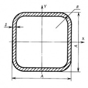 Труба проф. 20х20х2.0, шлиф.